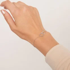 Weißgold Armband mit 22 lab grown Diamanten BDB0018LG-WSL