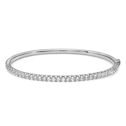 Weißgold oder Platin Armreif mit lab grown Diamanten BDB0028LG-WSL