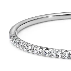 Weißgold oder Platin Armreif mit Diamantbesatz BDB0028-WSL