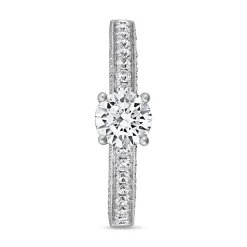 Weißgold oder Platin Diamantring, lab grown BDR0004LG-WSL