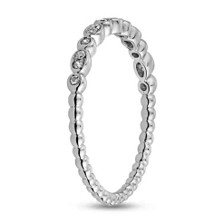 Weißgold oder Platin lab grown Diamantring für Damen BDR0106LG-WSL