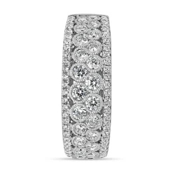 Weißgold oder Platin Ring mit lab grown Diamanten BDR0076LG-WSL