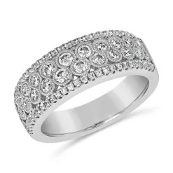 Weißgold oder Platin Ring mit lab grown Diamanten BDR0076LG-WSL