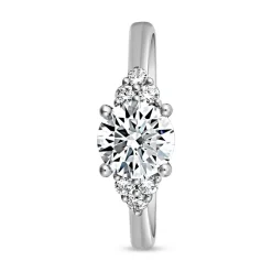 Weißgold oder Platin Verlobungsring mit Diamanten BDR0020-WSL