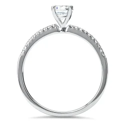 Weißgoldring mit Diamanten 0,43 ct gesamt DR0052SL