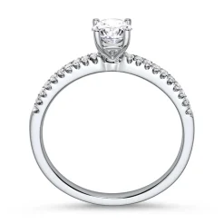 Weißgoldring mit Diamanten 0,43 ct gesamt DR0052SL