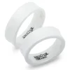 Weisse Trauringe aus Keramik 7mm poliert KR0013s