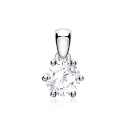 Weißtopas Anhänger für Ketten aus 14 Karat Weißgold BDP0034WT-14KWSL