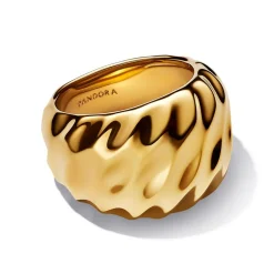 Welliger Statement Ring für Damen, IP Gold, Essence 163884C00