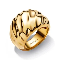 Welliger Statement Ring für Damen, IP Gold, Essence 163884C00
