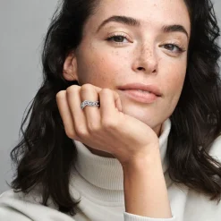 Wisbone Ring für Damen aus Sterlingsilber mit Zirkonia 199095C01