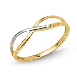 Zierlicher 333er Gold Ring mit Zirkonia GR0101