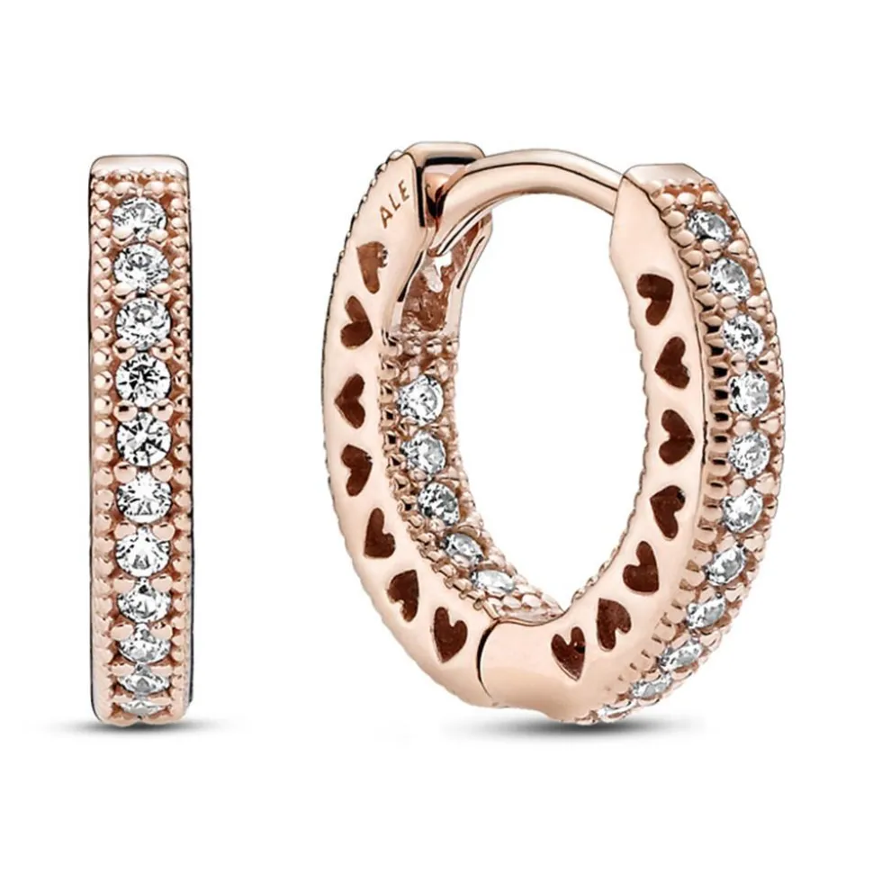 Zirkoniabesetzte Ohrringe für Damen, ROSE 286317C01