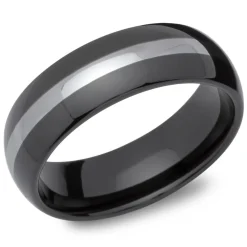 Zweifarbiger Wolframring TUR0046SL